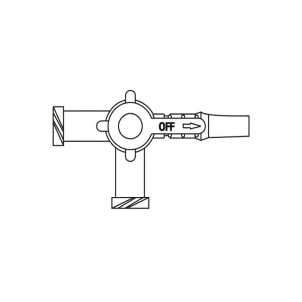 Stopcock 3-Way Discofix Priming Volume 0.26mL F LL/M LS Ea, 100 EA/CA